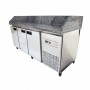 Дополнительное фото №4 - Холодильный стол Tehma 3 двери с гранитной столешницей / 3 борта 420 л