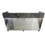 Додаткове фото №5 - Холодильний стіл Tehma 3 двері з гранітною стільницею / 3 борти h200mm 420 л