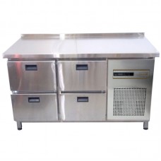 Холодильний стіл Tehma 4 висувних ящика 220 л w600