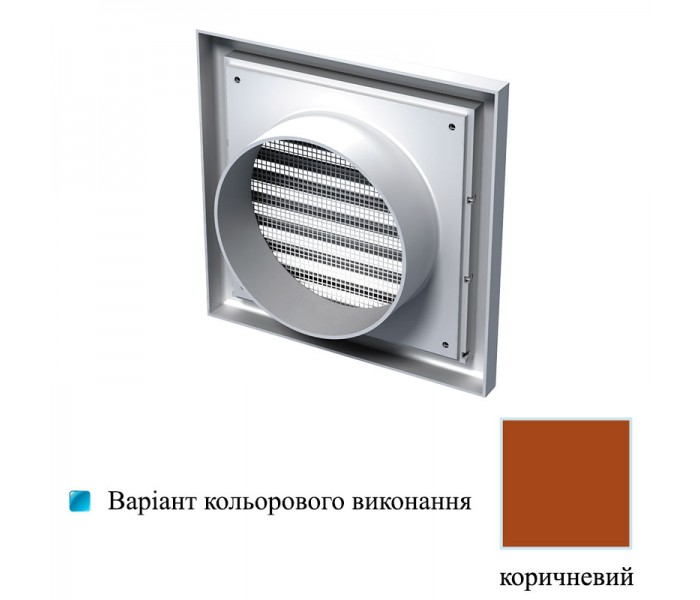 Решітка вентиляційна пластикова Вентс МВ 100 В коричнева