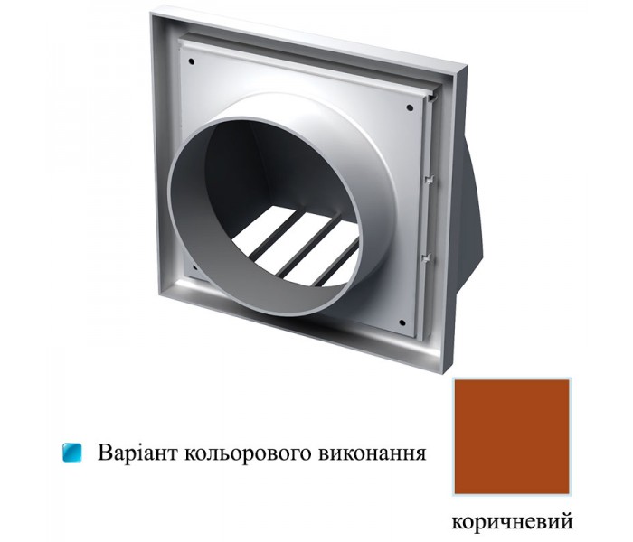 Решітка вентиляційна пластикова Вентс МВ 102 В коричнева