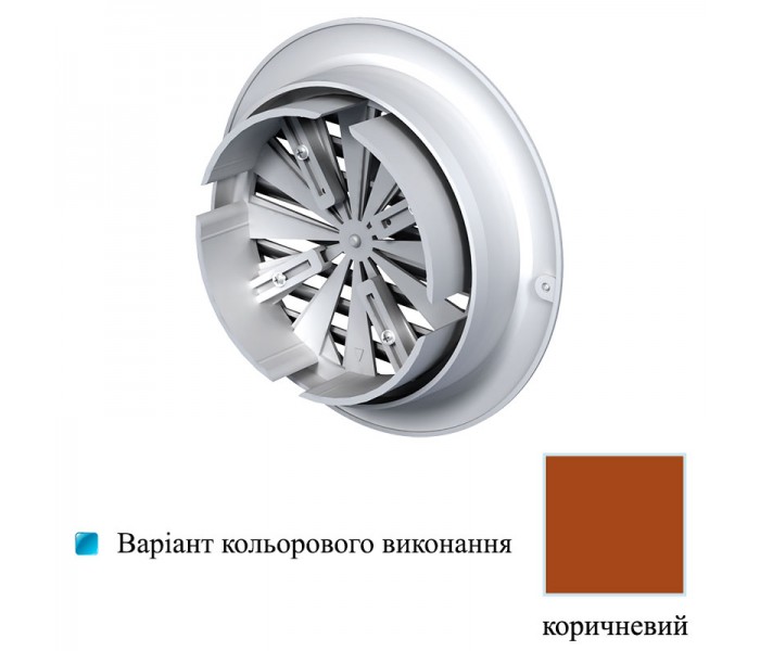 Решетка вентиляционная пластиковая Вентс МВ 150 бВРД коричневая