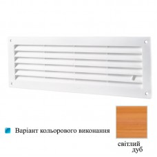 Ґрати вентиляційні пластикові Вентс МВ 350Р дуб світлий