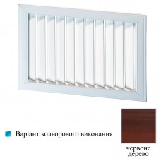 Решетка вентиляционная пластиковая Вентс НУН 600*600 красное дерево 26