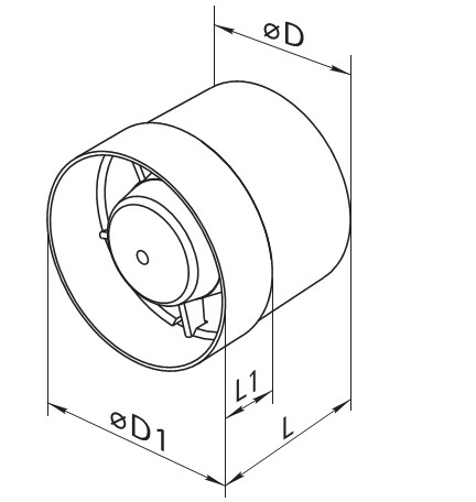 Креслення вентилятора Vents vko